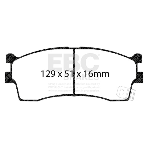EBC Greenstuff 2000 Series Sport Brake Pad Set (DP21475) Image 1