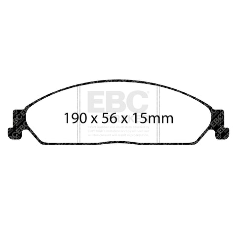 EBC Ultimax OE Replacement Brake Pad Set (DP1511) Image 3