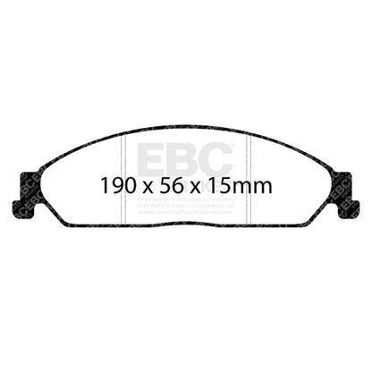 EBC Ultimax OE Replacement Brake Pad Set (DP1511) Image 3