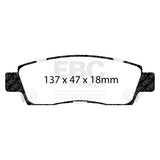 EBC Greenstuff 6000 Series Truck and SUV Brake Pad Set (DP61672) Image 1