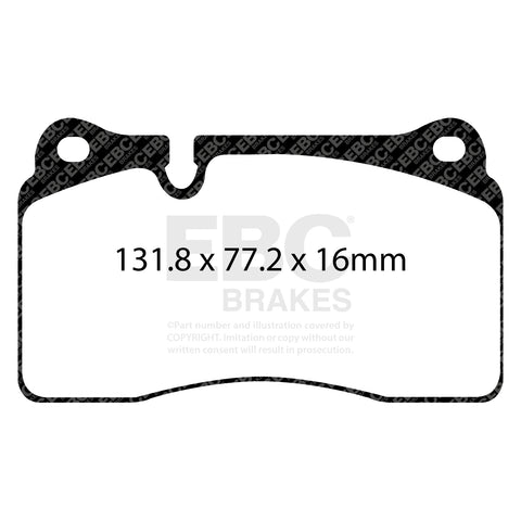 EBC Brakes RP1 Racing Pad (DP82070RP1) Front Image 2