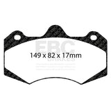 EBC Orangestuff 9000 Series Race Brake Pad Set (DP9062) Image 2