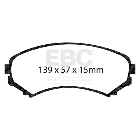 EBC Brakes Pad and Disc Kit (PDKF1332) Image 4