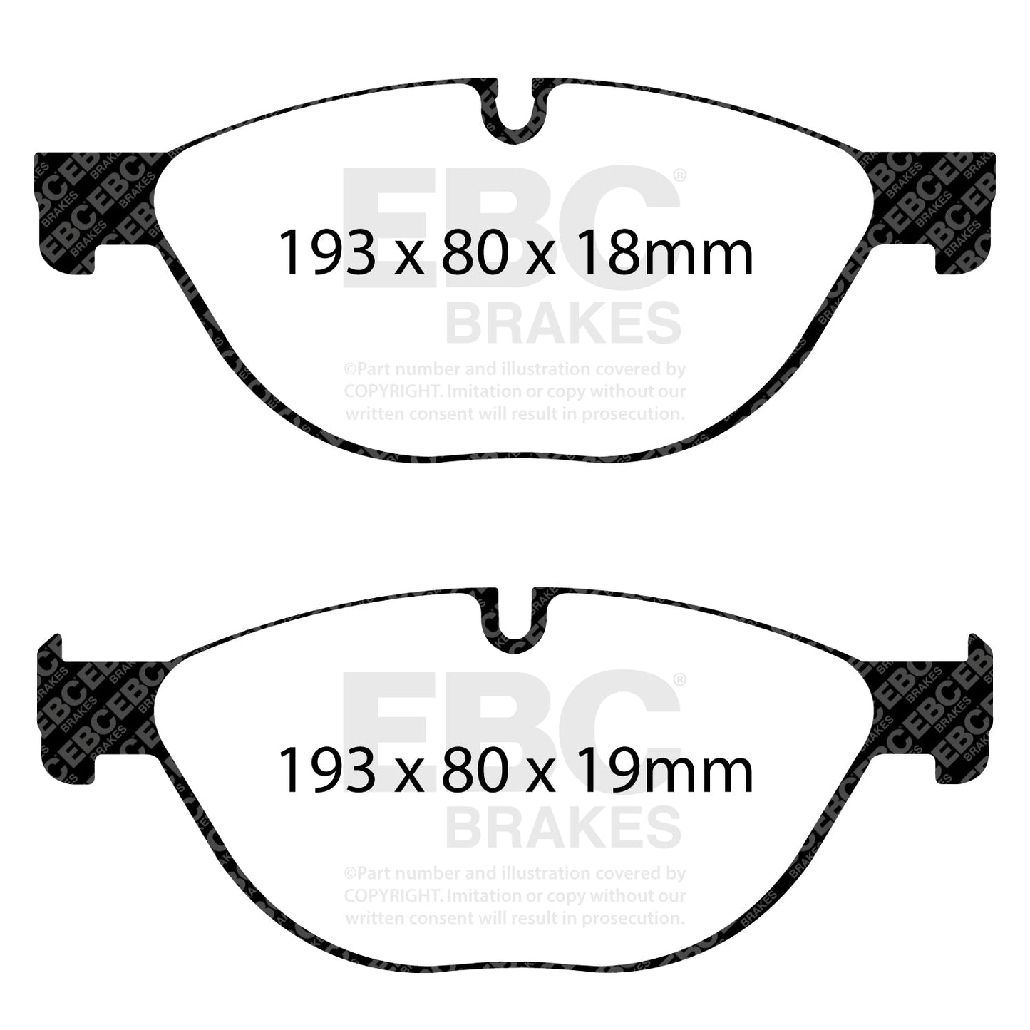 EBC Brakes Pad and Disc Full vehicle Kit (PD40K381) Image 2