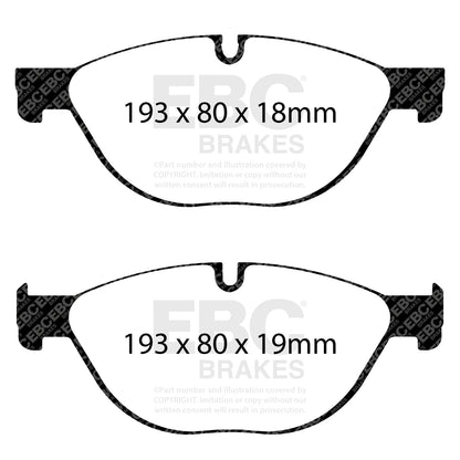 EBC Brakes Pad and Disc Full vehicle Kit (PD40K381) Image 2