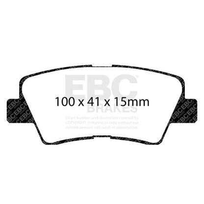 EBC Greenstuff 6000 Series Truck and SUV Brake Pad Set (DP62031) Image 3