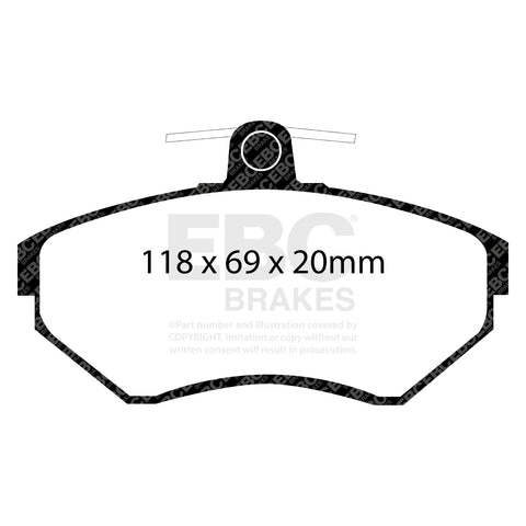 EBC Ultimax OE Replacement Brake Pad Set (DP1113) Image 2