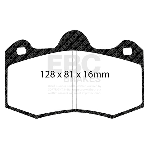 EBC Redstuff 3000 Series Sport Brake Pad Set (DP3036C) Image 3
