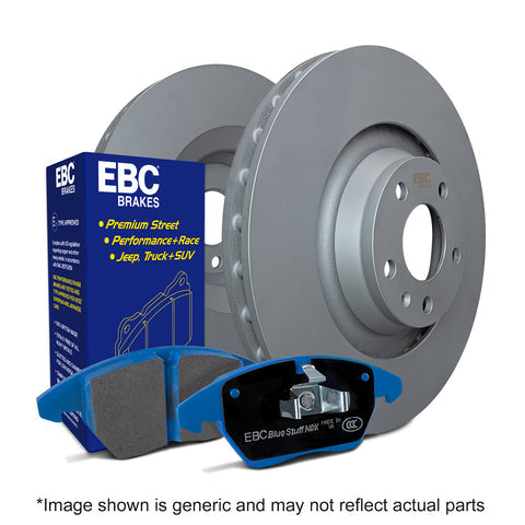 EBC Brake Pad Disc Rotor Kit (PD04KR666) Image 1