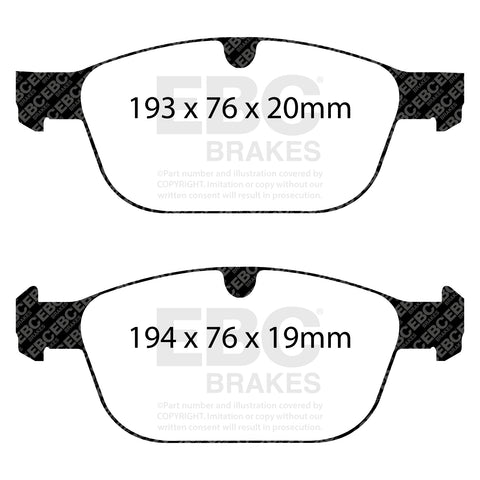 EBC Greenstuff 6000 Series Truck and SUV Brake Pad Set (DP62018) Image 3