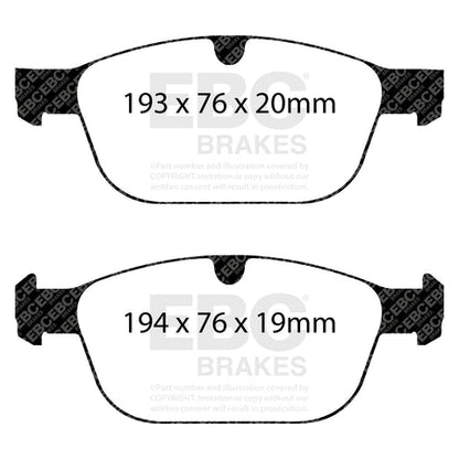 EBC Greenstuff 6000 Series Truck and SUV Brake Pad Set (DP62018) Image 3