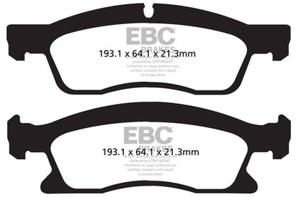 EBC Greenstuff 6000 Series Truck and SUV Brake Pad Set (DP62136) Image 1