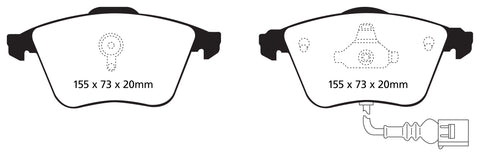 EBC Ultimax OE Replacement Brake Pad Set (DP1946) Image 1