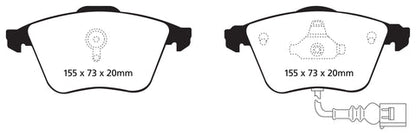 EBC Ultimax OE Replacement Brake Pad Set (DP1946) Image 1