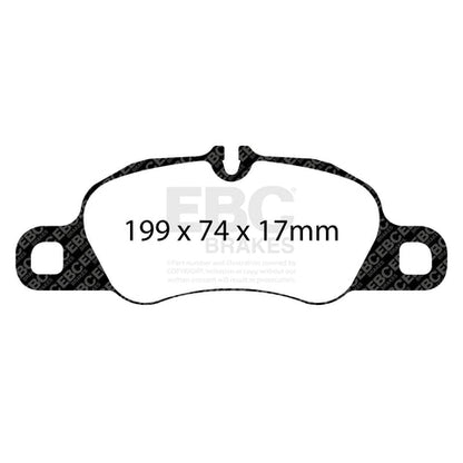 EBC Bluestuff NDX Trackday Brake Pad Set (DP52057NDX) Image 3