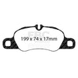 EBC Racing RP-1 Track and Race Brake Pads (DP82057RP1) Image 1