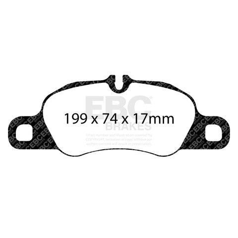 EBC Racing RP-1 Track and Race Brake Pads (DP82057RP1) Image 1