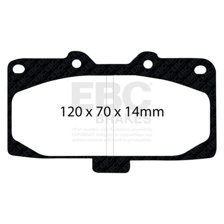 EBC Brakes Pad  and  Disc Kit (PD01KF1115) Image 2