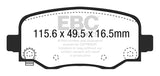 EBC Brakes Pad and Disc Kit (PDKR1111) Image 4