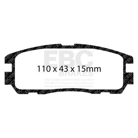 EBC Greenstuff 6000 Series Truck and SUV Brake Pad Set (DP6974) Image 2