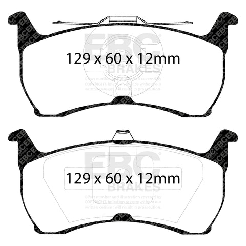 EBC Greenstuff 2000 Series Sport Brake Pad Set (DP21504) Image 1