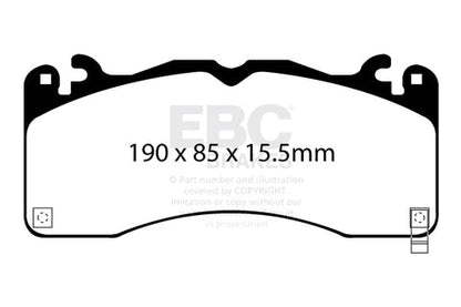 EBC Yellowstuff 4000 Series Street and Track Brake Pad Set (DP43040R) Image 4