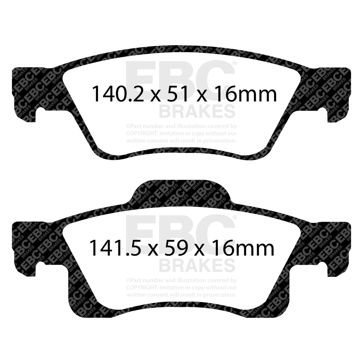 EBC Brakes Pad and Disc Full vehicle Kit (PD40K654)