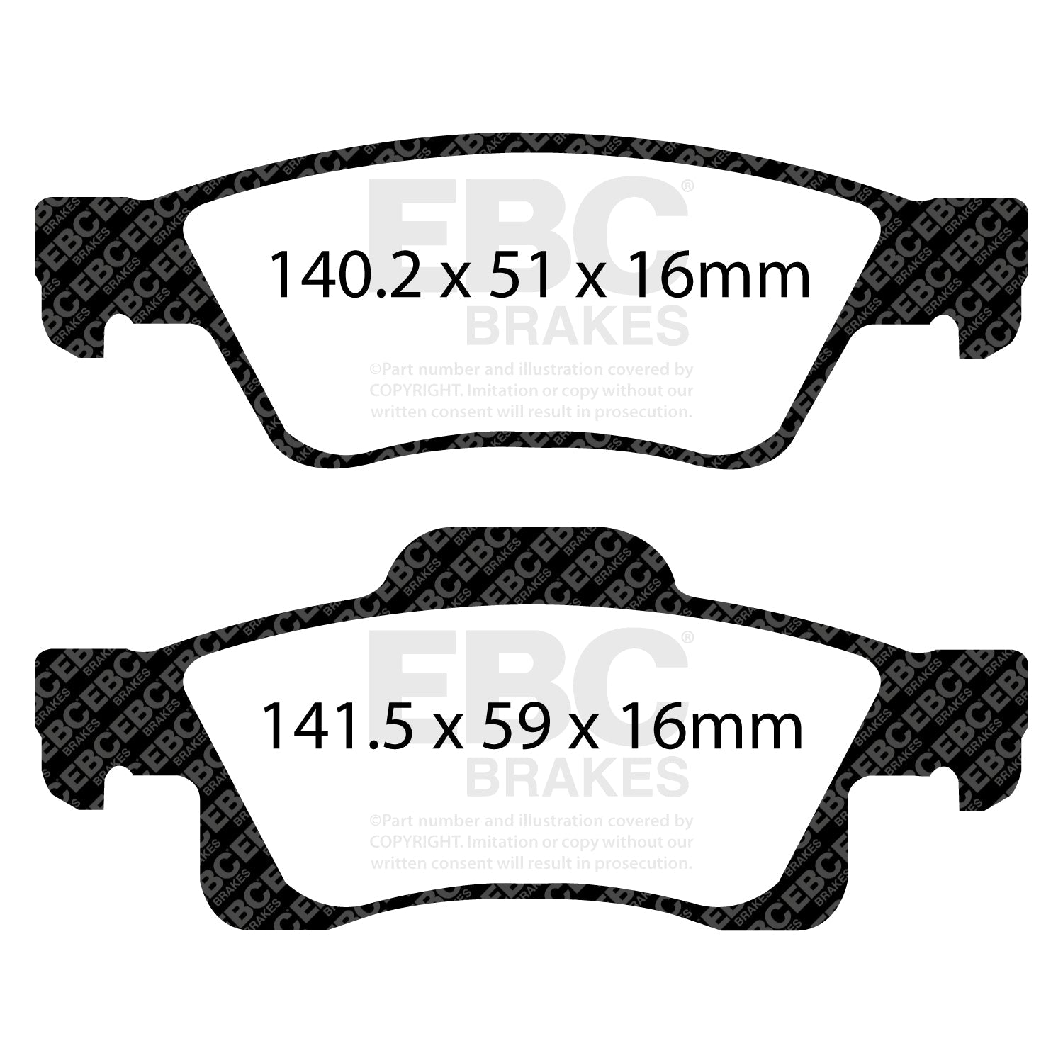 EBC Brakes Pad and Disc Full vehicle Kit (PD40K654)
