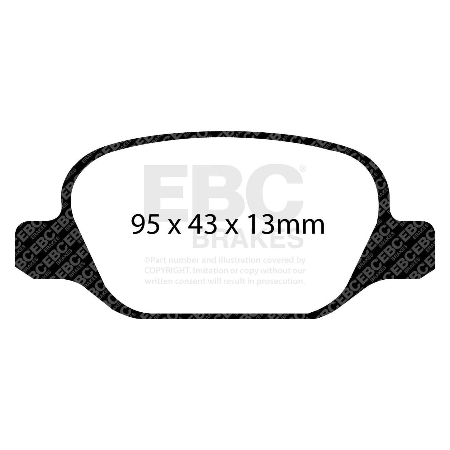 EBC Brakes Pad and Disc Kit (PDKR001) Image 1