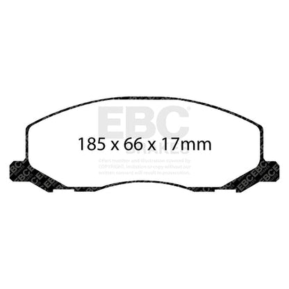 EBC Greenstuff 2000 Series Sport Brake Pad Set (DP22015) Image 2