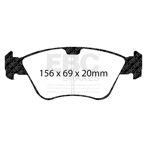 EBC Ultimax OE Replacement Brake Pad Set (DP1075) Image 3
