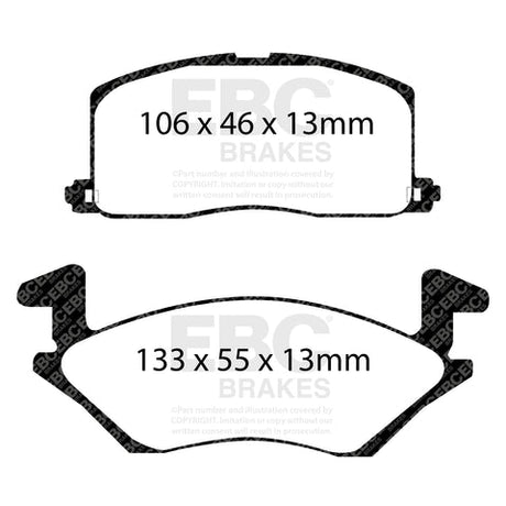 EBC Brakes Pad and Disc Kit (PDKF2013) Image 2
