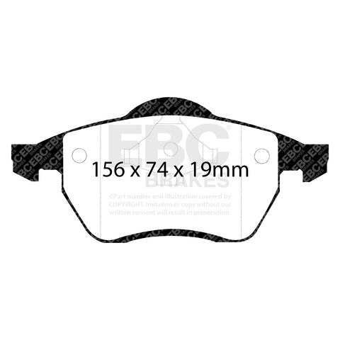 EBC Greenstuff 2000 Series Sport Brake Pad Set (DP21074) Image 4