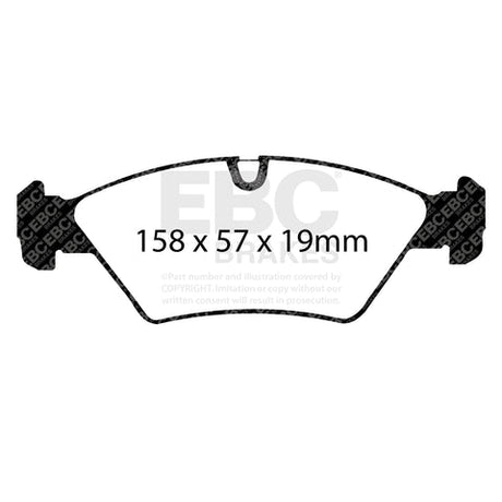 EBC Racing RP-X Track and Race Brake Pads (DP8414RPX) Image 2