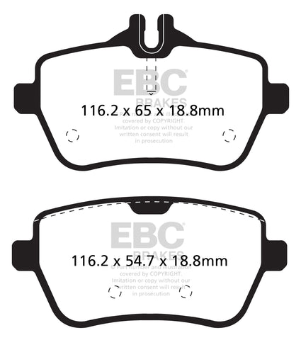 EBC Redstuff 3000 Series Sport Brake Pad Set (DP32180C) Image 1