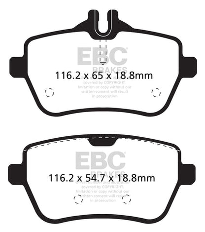 EBC Redstuff 3000 Series Sport Brake Pad Set (DP32180C) Image 1