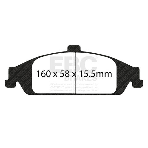 EBC Greenstuff 2000 Series Sport Brake Pad Set (DP21243) Image 1