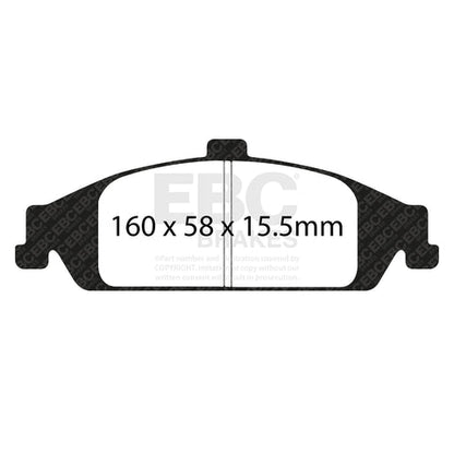 EBC Greenstuff 2000 Series Sport Brake Pad Set (DP21243) Image 1