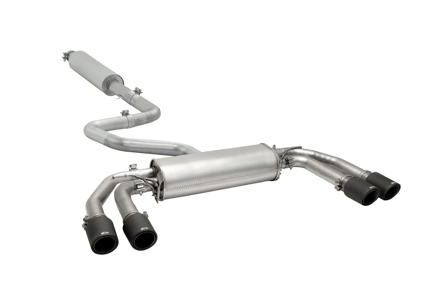 GPF-Back Exhaust System for Cupra Formentor KM VZ 272 Resonated | 4x 102mm Black Chrome Rolled Edge Tips