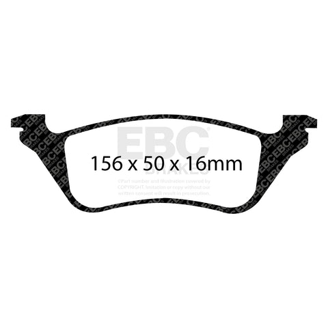 EBC Greenstuff 6000 Series Truck and SUV Brake Pad Set (DP61629) Image 4