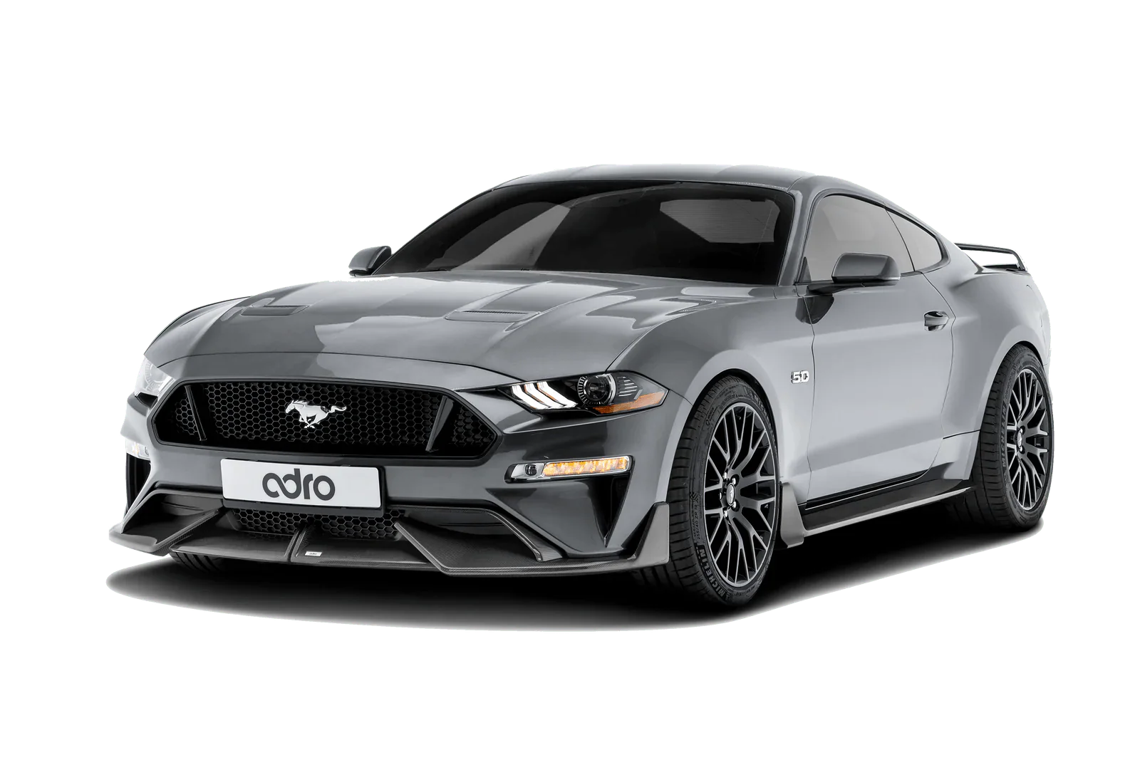 Ford Mustang Carbon Fibre Front Splitter by Adro (2018+) - | Front Lips & Splitters | FD Racing