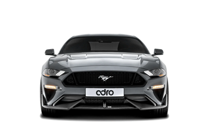 Ford Mustang Carbon Fibre Front Splitter by Adro (2018+) - | Front Lips & Splitters | FD Racing