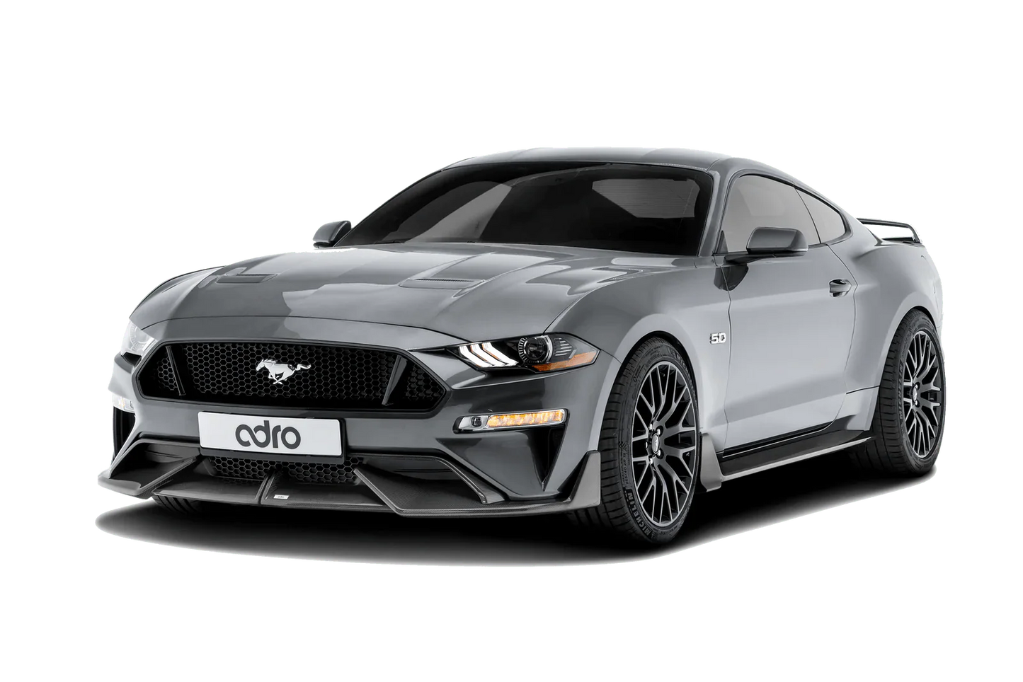 Ford Mustang Carbon Fibre Side Skirts by Adro (2018+) - | Side Skirts & Winglets | FD Racing