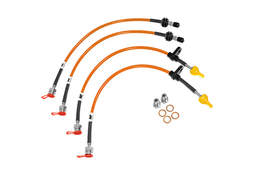 HoseTechnik Braided Brake Lines for Mitsubishi Evo 6 (MIT-4-078)