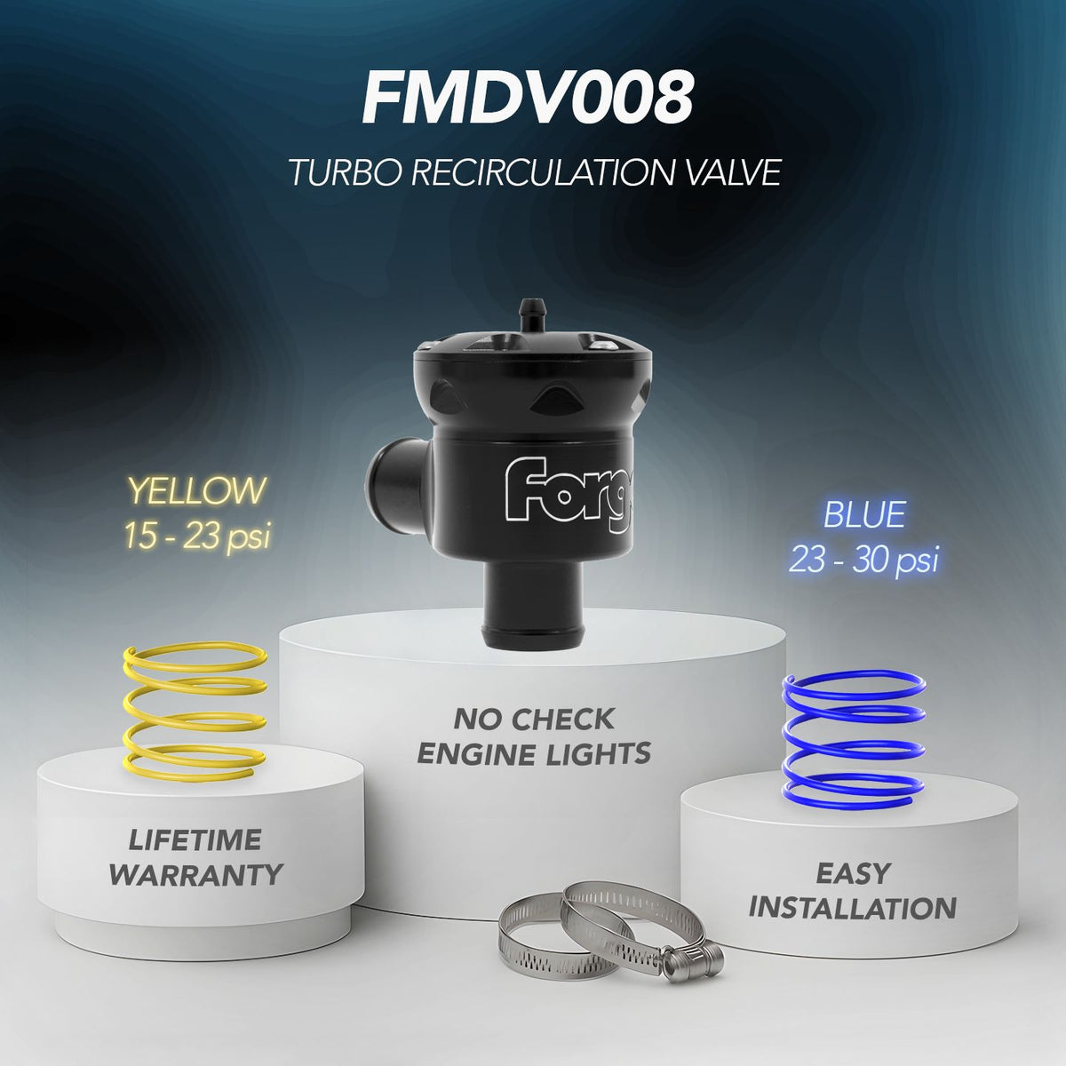 Forge Motorsport Turbo Recirculation Valve for Fiat Coupe 20V Turbo (FMDV008) - photo 7