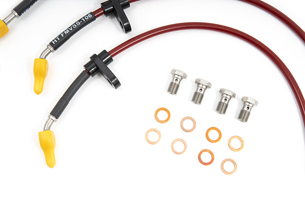 HoseTechnik Braided Brake Lines for Toyota Yaris GR Gen 1 / 2 (SBH-TOY-4-117) - photo 3