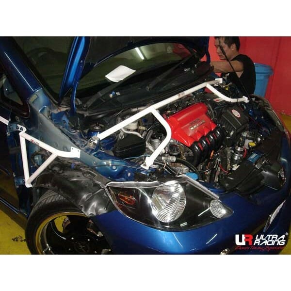 Ultra Racing 4-Point Front Upper Strut Bar Honda City GD8 02-08