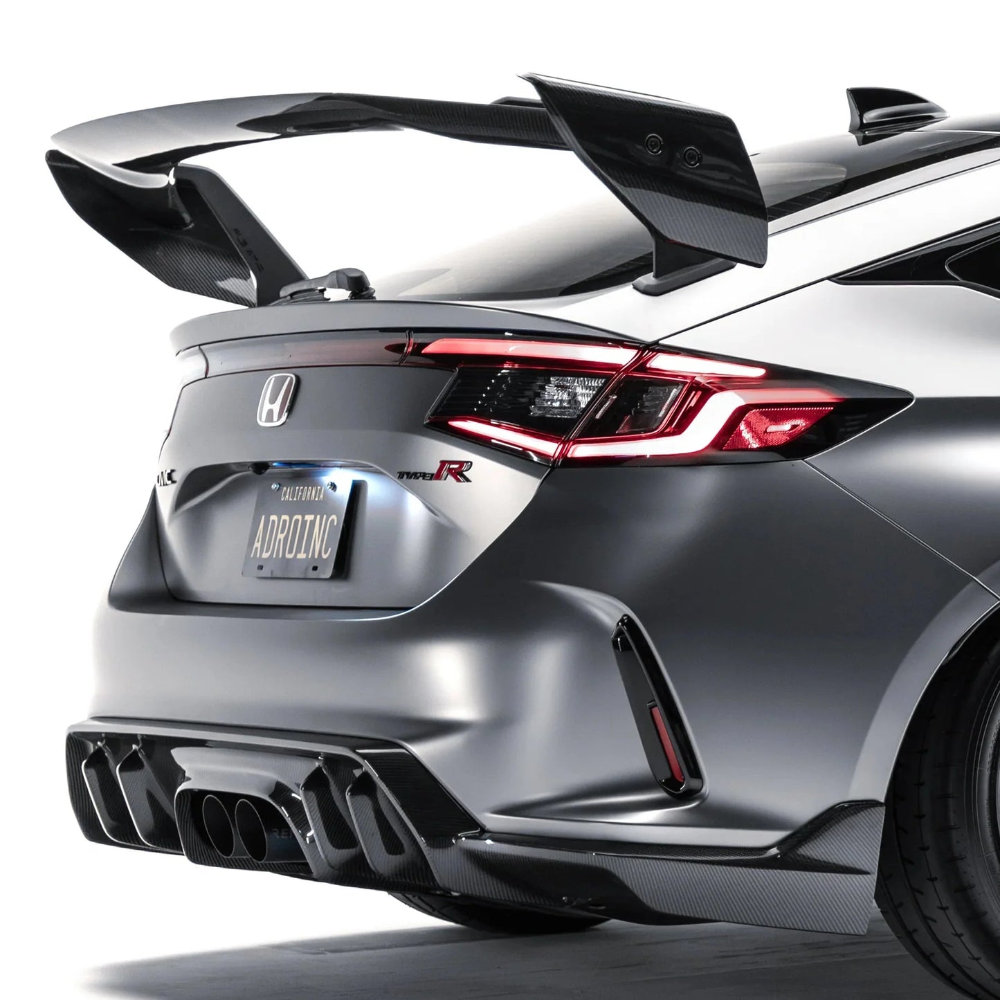 Honda Civic FL5 Type R Pre - Preg Carbon Fibre AT - R4 Rear Wing by Adro - | Rear Wings | FD Racing