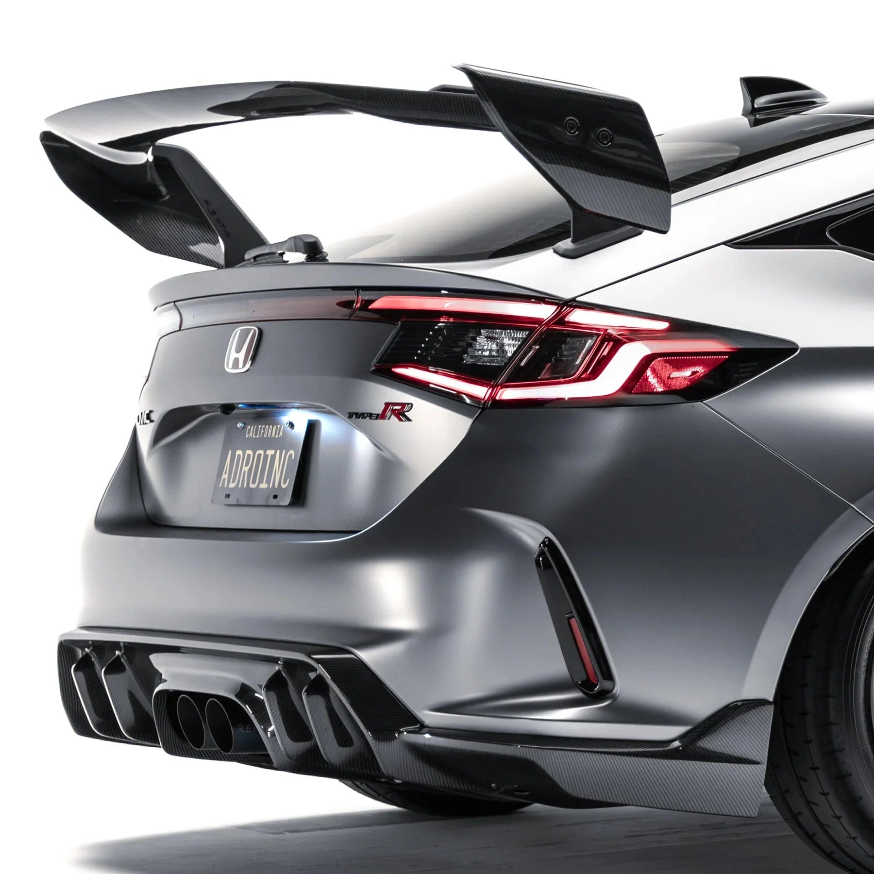 Honda Civic FL5 Type R Pre - Preg Carbon Fibre AT - R4 Rear Wing by Adro - | Rear Wings | FD Racing