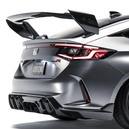 Honda Civic FL5 Type R Pre - Preg Carbon Fibre AT - R4 Rear Wing by Adro - | Rear Wings | FD Racing